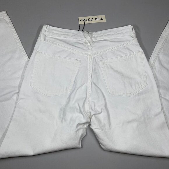 Alex Mill Women’s Jane Mid-Rise Straight-Leg Jeans – White – Size 28 - Picture 3 of 8